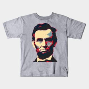 Abraham Lincoln Hope Style Pop Art Kids T-Shirt